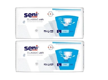 Pachet Promo 2 X Scutece Adulti Seni Classic Air nr.3 Large 30buc 